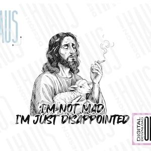 Camiseta divertida de Jesús PNG, Pascua, Jesús decepcionado PNG, PNG divertido, No enojado