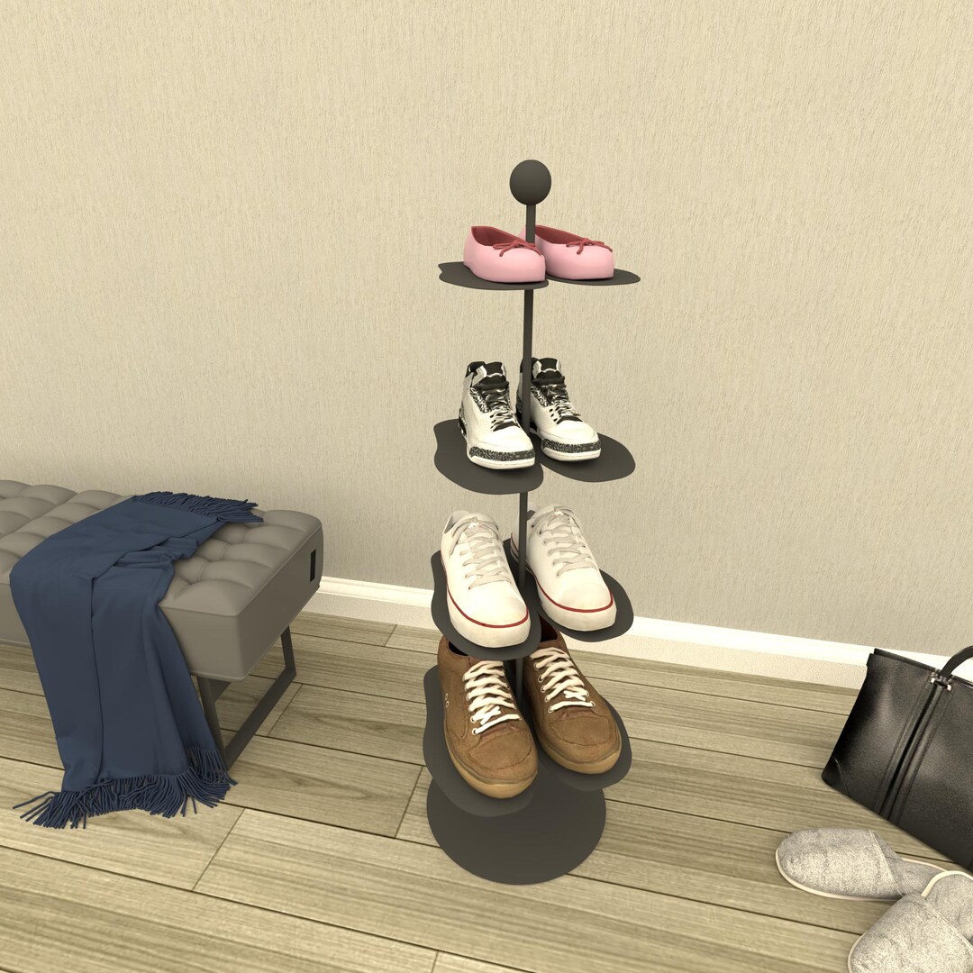 Inovation Shoe Rack Modern Rotating Metal Shoe Rack, Space-saving Entryway Storage - Etsy