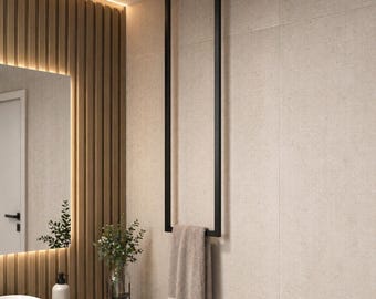 Ceiling Mounted Towel Rack, Modern Minimalist Bathroom Holder, Luxury Decor