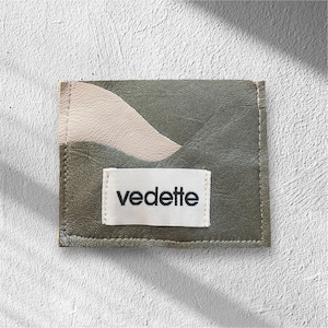 porte-cartes en cuir recyclé