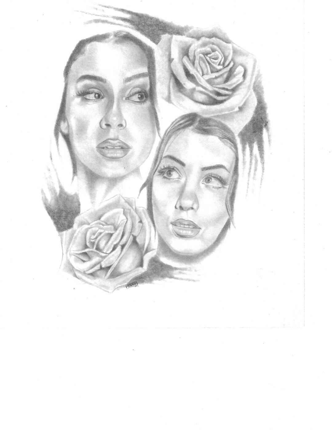 Potrary Drawin Portrait Drawing - Etsy