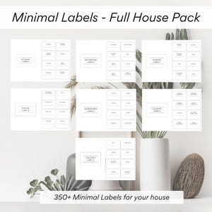 Minimal Labels - Full House Pack (350+ Labels)