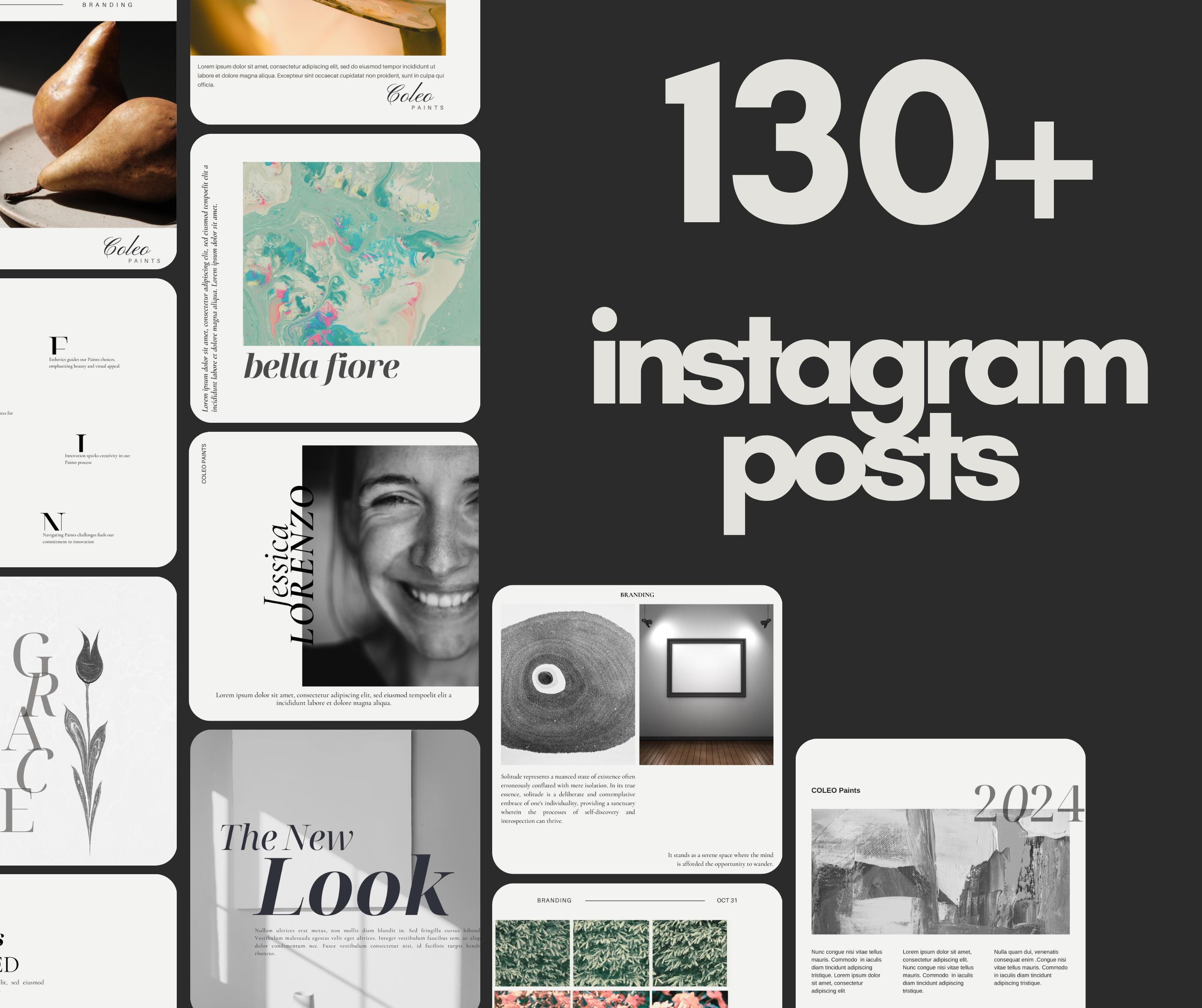 Minimalist Instagram Post Templates for Small Business – Canva Editable Templates for Professional Social Media Branding