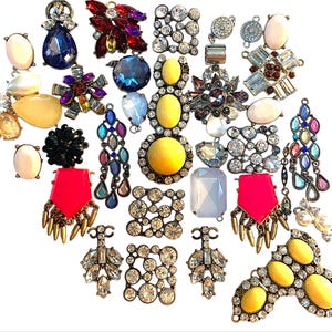 Rhinestone Destash Lot Jewelry Making Crafting