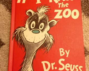 Dr. Seuss If I Ran The ZooVintage Childrens Book 1978