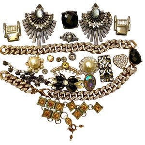 Rhinestone Destash Lot Jewelry Making Crafting