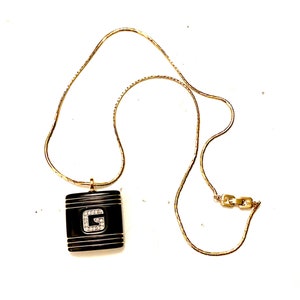 GIVENCHY G Logo Statement Necklace Vintage