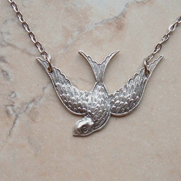 Silver Plated Victorian Dove