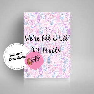 Bisexual Pride Flag Printable Wall Art | Funny Bi Pride Poster | Digital Download | A2 A3 A4 A5 Sizes | Subtle Bisexual LGBTQ+ Wall Decor