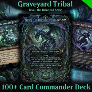 mtg graveyard commander deck MTG Commander Deck EDH Deck Skullbriar, the Walking Grave 100 Magic –  Moonveil Games