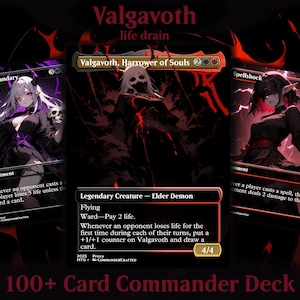 Valgavoth Commander Deck Valgavoth Harrower of Souls Compleet EDH Deck Proxy Deck