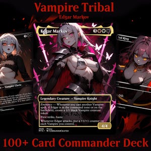 Vampire Tribal Commander-deck Edgar Markov Compleet EDH-deck Proxy-deck