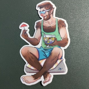 Summer Werewolf Sticker