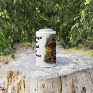 Fungai Stubby Cooler - Fun Party Drink Holder, Tropical Beverage Sleeve, Summer BBQ Supplies, Unique Beer Can Insulator, Customized Drink