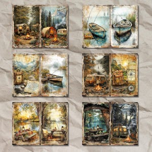 Camping Junk Journal Printable Pages, Vintage Camping, Hiking, and ...