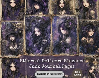 ゴシック・ドールコア・ジャンクジャーナル・ページ：シャビーシック