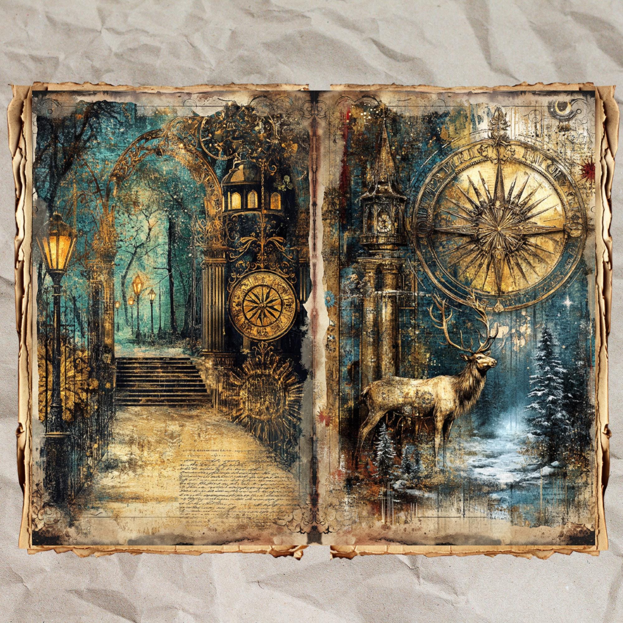 Magical Junk Journal Kit: Vintage Fairy Tale Ephemera (70 Printable ...