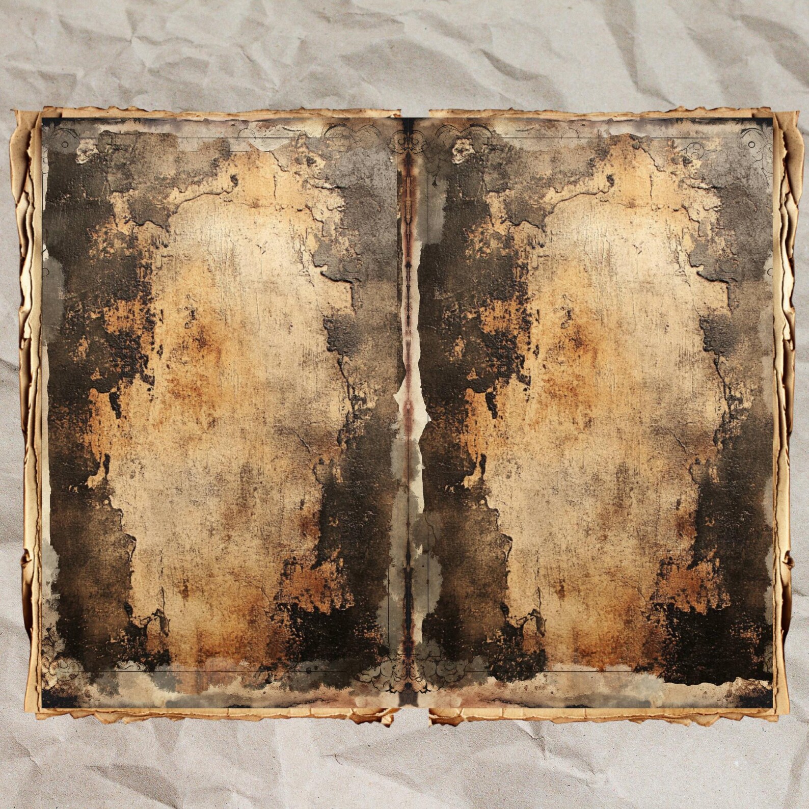 Vintage Wallpaper Textures: Shabby Chic Junk Journal Pages (digital ...