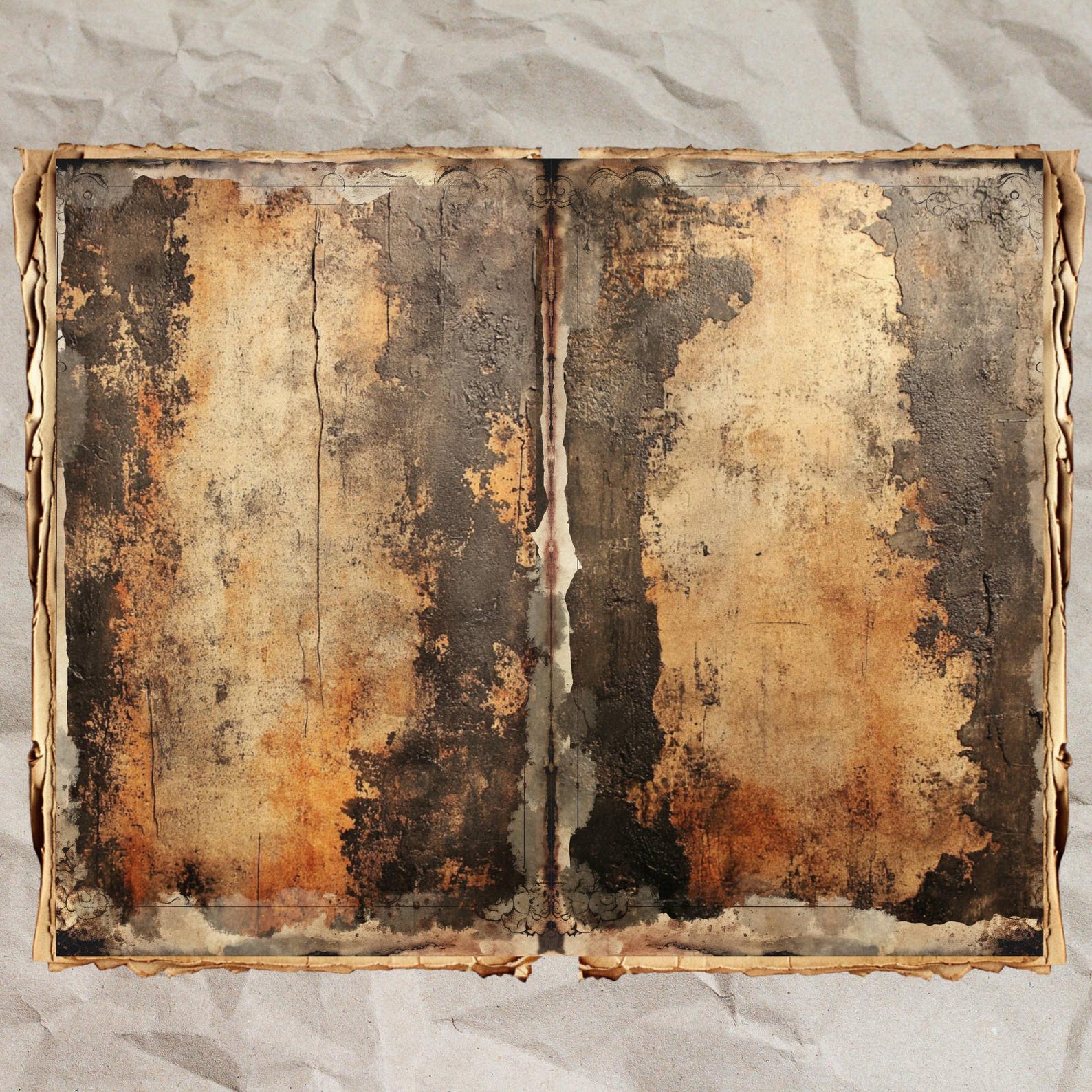 Vintage Wallpaper Textures: Shabby Chic Junk Journal Pages (digital ...