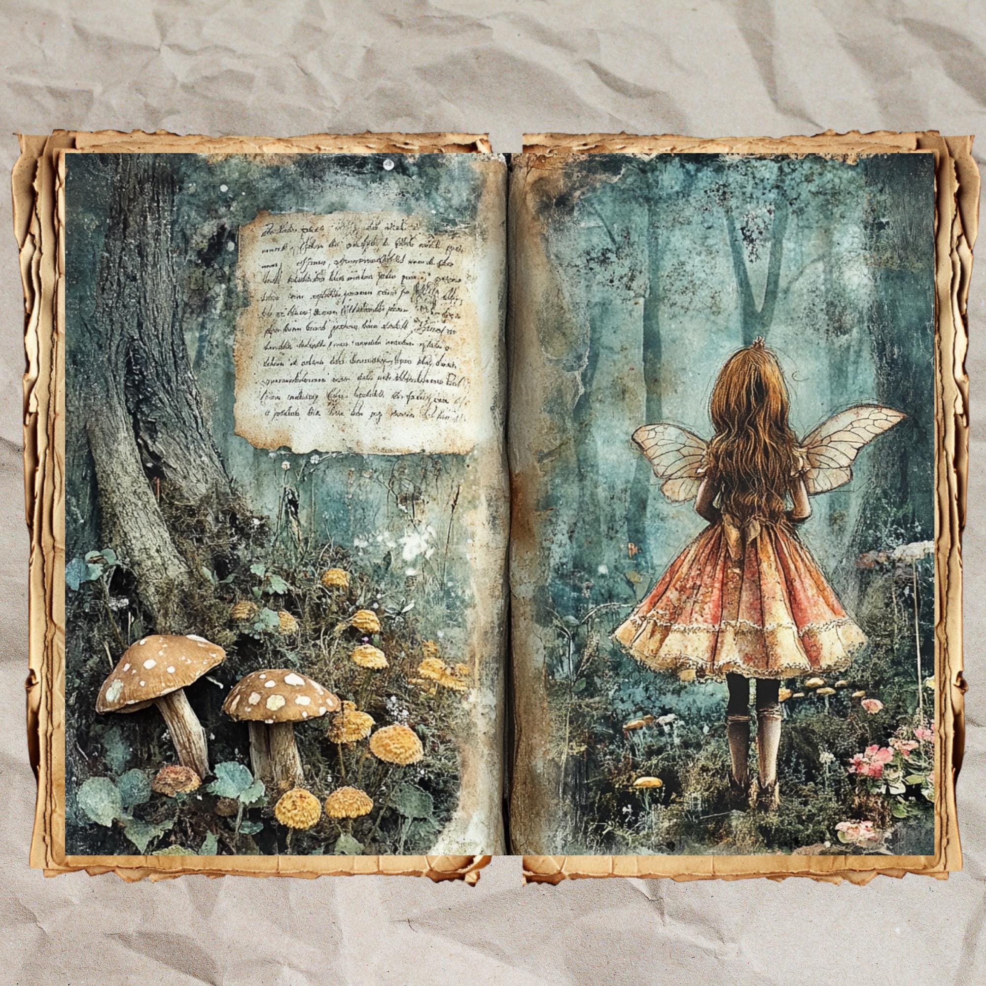 Enchanted Forest Junk Journal Pages: Vintage Woodland Ephemera (digital ...