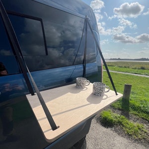 Campervan or Camping table Hanging adjustable outdoor table for vanlife
