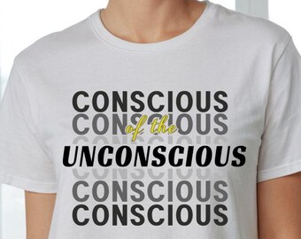 Eine bewusste Erforschung . Bewusst der Unbewussten T-Shirt. Vorderseite Design