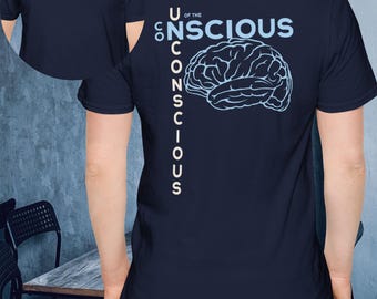 Unisex Conscious T-Shirt, Brain Design, Psychology Wellness Tee