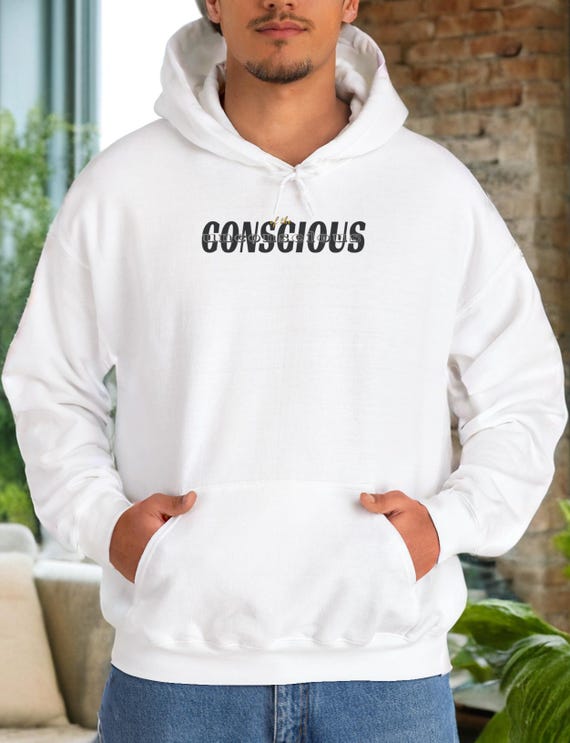 Conscious of the unconscious™ ミニマリスト w/w デザイン フード付き 