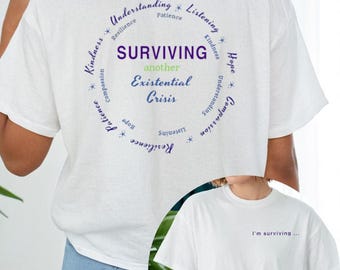 Eine weitere existierende Crisis ™ -Design auf dem vorderen und hinteren T-Shirt