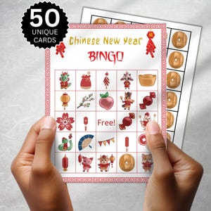 Chinesisches Neujahrs-Bingo, druckbare Sternzeichen für Kinder, Kinder-Lunar-Tätigkeitskarten, chinesisches Festival-Partyspiel, Klassenzimmeraktivitäten