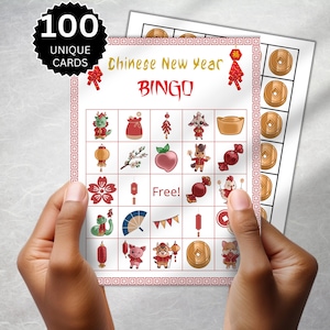 Bingo del Año Nuevo Chino, Zodíaco Imprimible para Niños, Tarjetas de Actividades Lunares para Niños, Actividades para Fiestas del Festival Chino, Juegos para el Aula