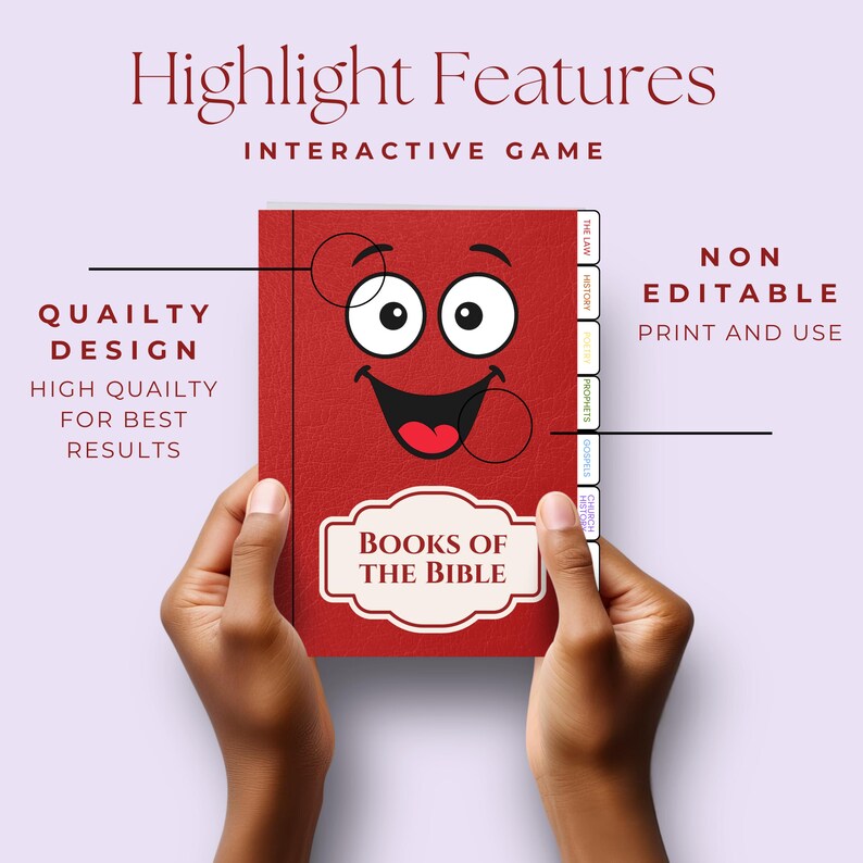 Learn Books of the Bible Printable Memory Flipbook, Sunday School Craft ...