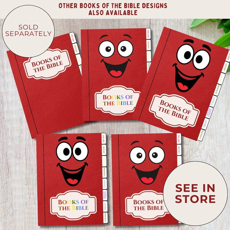 Learn Books of the Bible Printable Memory Flipbook, Sunday School Craft ...