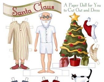 Santa Claus Paper Doll PDF Download