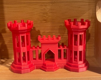 Castillo del ingeniero en miniatura 3D