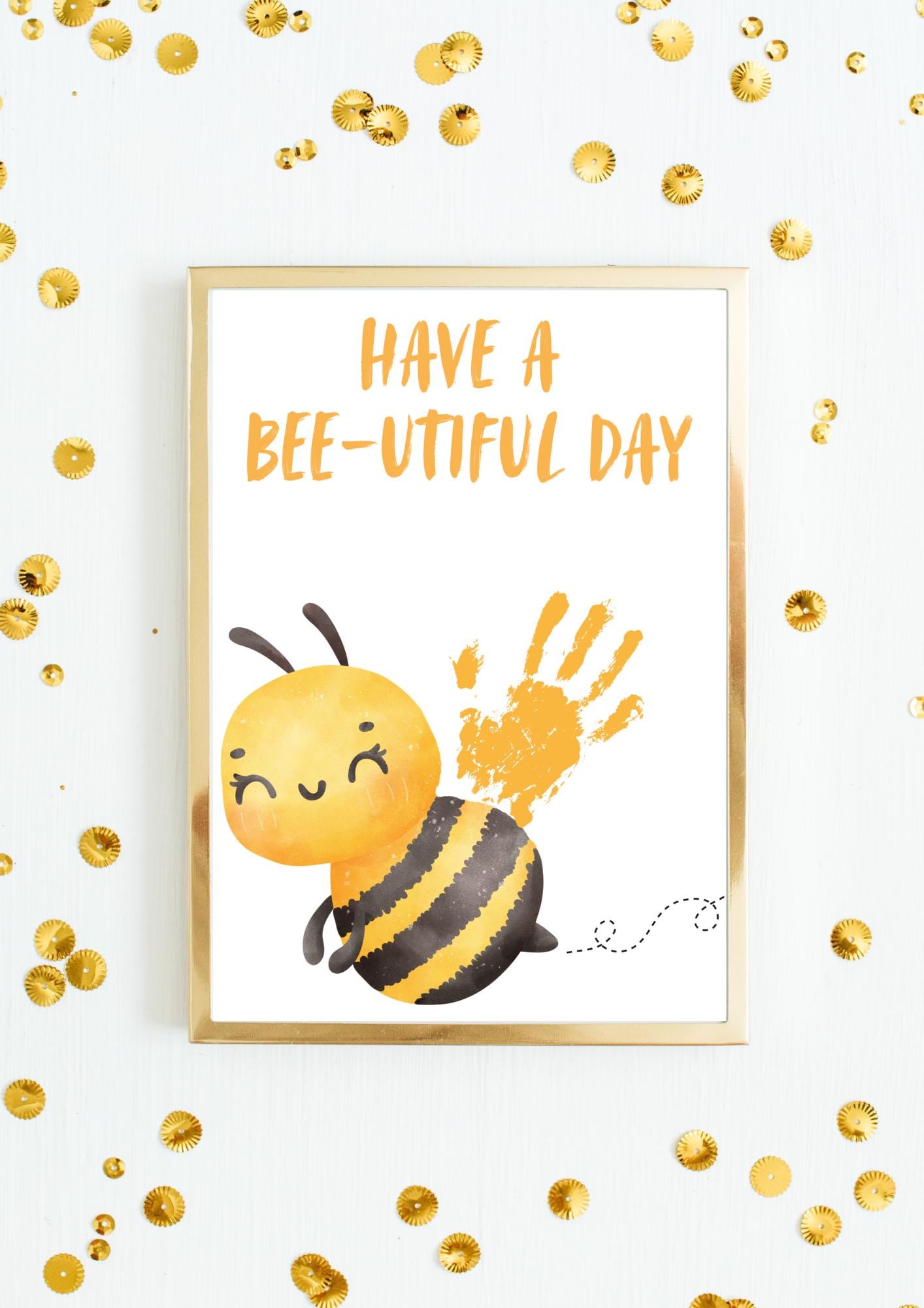 Handprint Art - Kid’s Handprint Keepsake - Unique Handprint Gift - A4 Handprint Posters