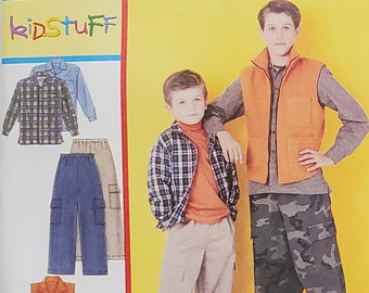 Uncut McCalls 6222: Children's and boys' shirt, vest, pants