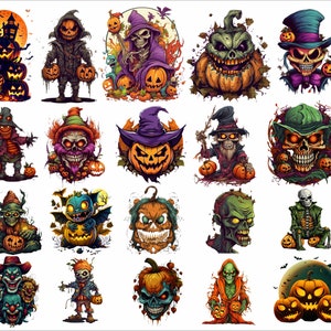 Horror Character PNG Bundle: Halloween Movie Designs (Digital Download)