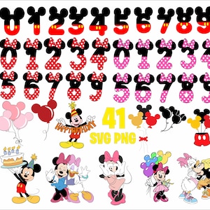 Mickey Mouse SVG Bundle Layered Head svg Birthday tshirt svg, Tumbler Mug svg files for Cricut Svg | Png