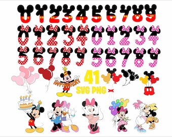 Mickey Mouse Birthday SVG Bundle: Layered Head, T-shirt, Tumbler (SVG, PNG)