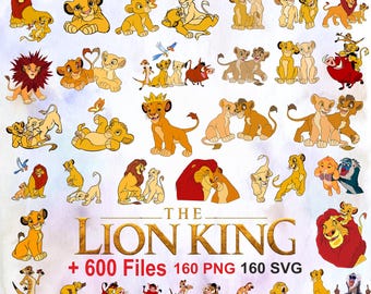 Mega paquete SVG del Rey León: Simba, Hakuna Matata Clipart (descarga instantánea)