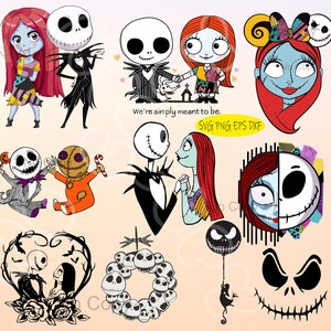 Jack Skellington Halloween Png Design: Watercolor Sublimation File