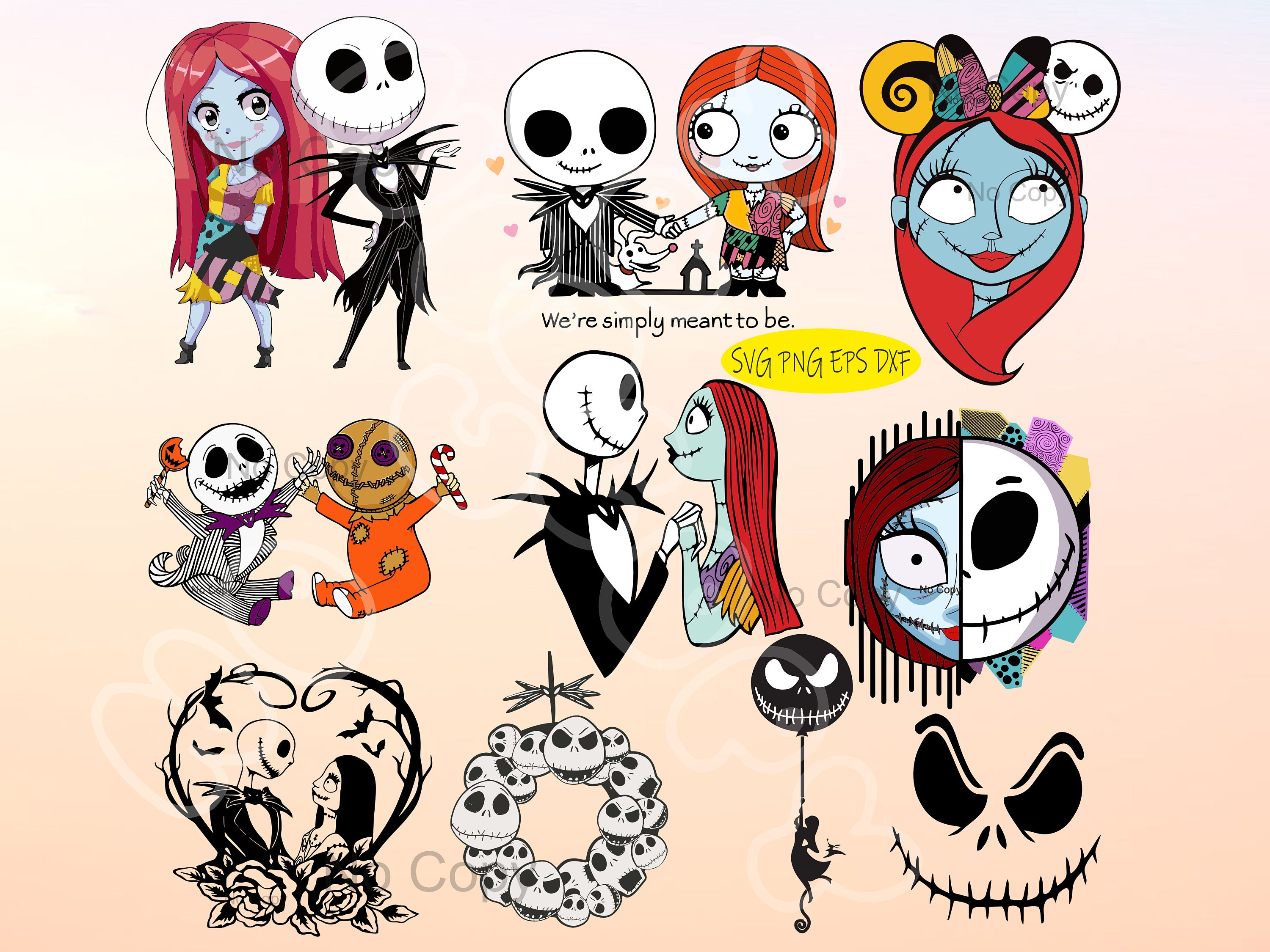 COPY - Jack Skellington Bundle Jack Skellington SVG Bundle – MasterBundles main image 3