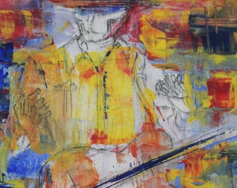 The Spine, Steam Powered Giraffe, guitar,music, David Bennett, mid century modern, abstract Fan Art