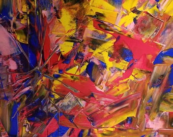 Painting, abstract. acrylic. Star 3rd in a series