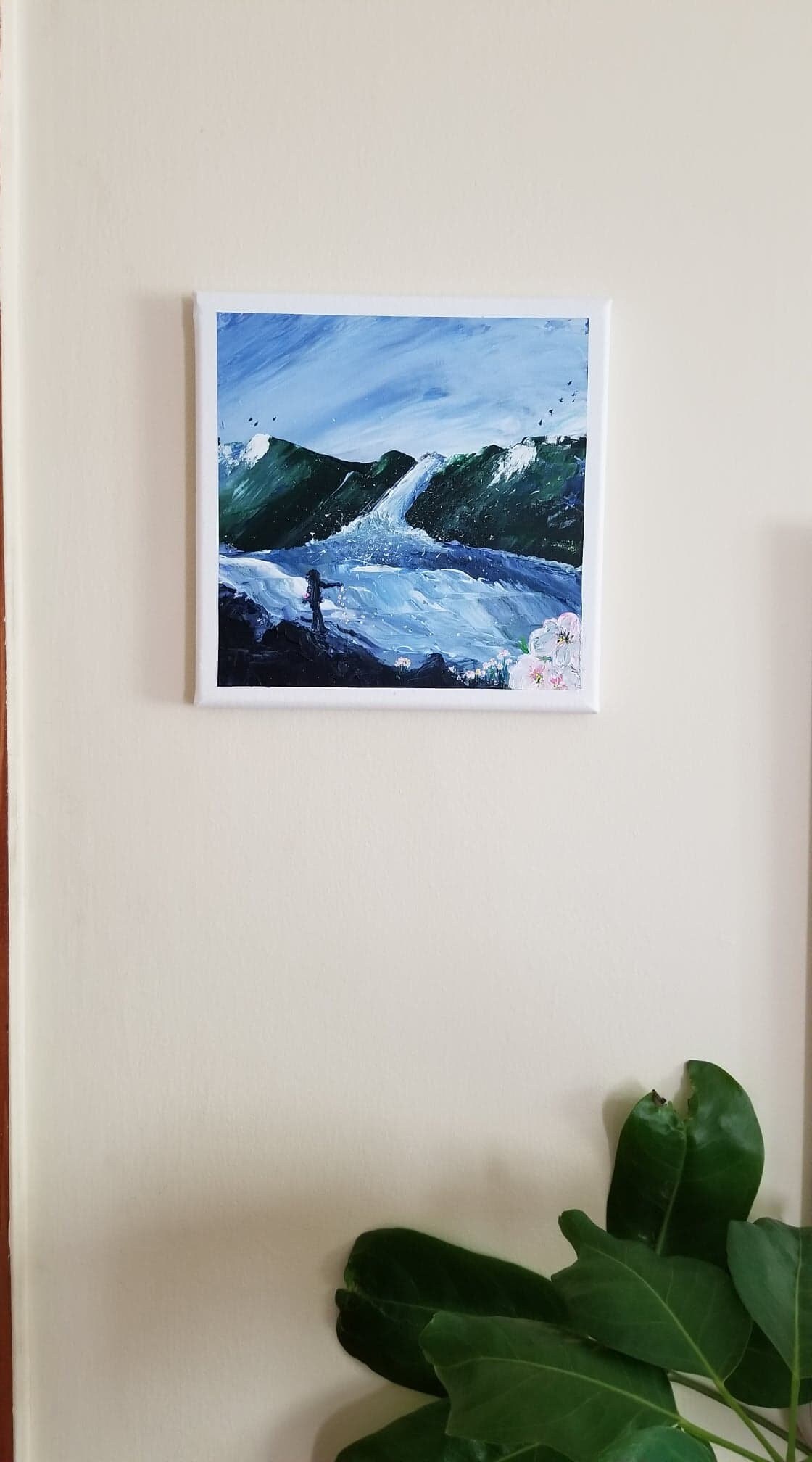 River, Wall Art, Spring Thaw, Acrylic, Painting, Child