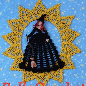 PDF Crochet Pattern: "Celeste, a Crinoline Witch Doily"