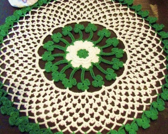 PDF Crochet Pattern: "Irish Blessings Doily"