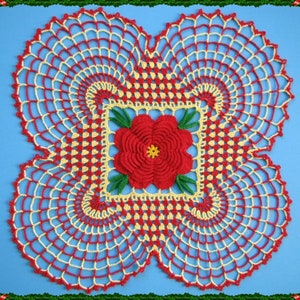 PDF Crochet Pattern- "Country Christmas Doily"