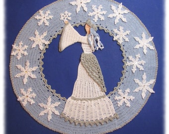 PDf Crochet Pattern- Snow Queen Doily
